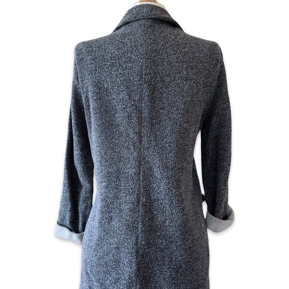 TOPSHOP Gray Stretch Knit Open Front Blazer Jacket - Picture 5 of 9